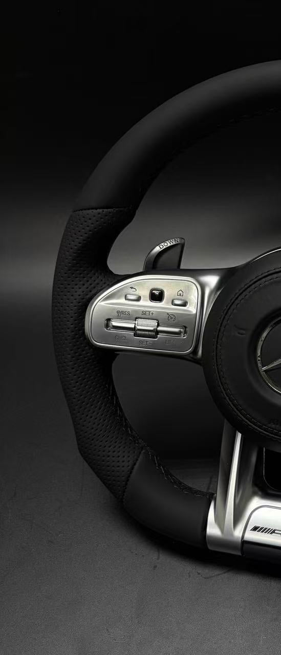H&S Performances Leder Lenkrad für Mercedes-Benz AMG