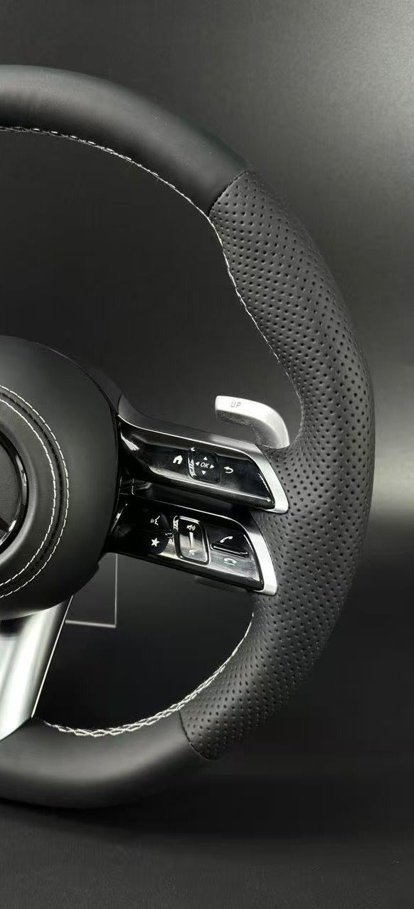 H&S Performances Leder Lenkrad für Mercedes-Benz AMG