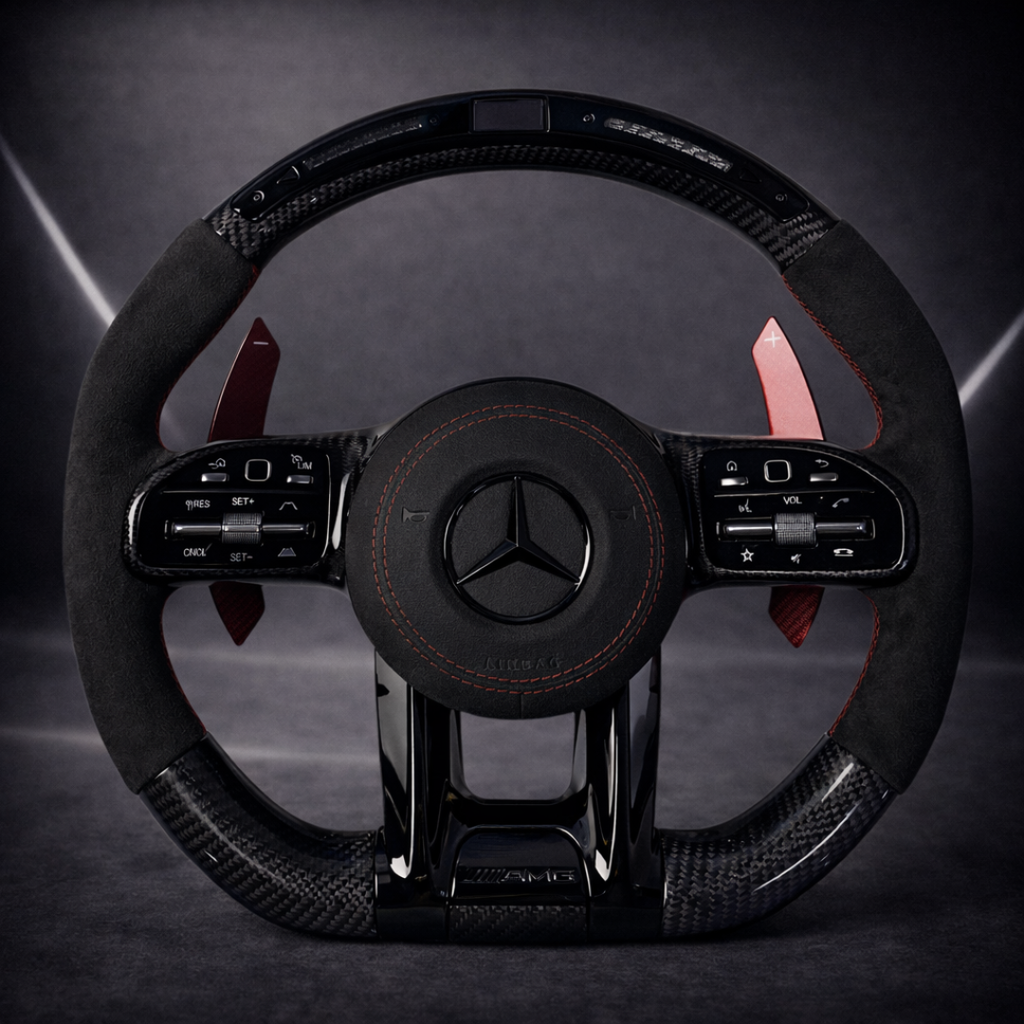 H&S Performances LED Carbon/Alcantara Lenkrad für Mercedes-Benz AMG