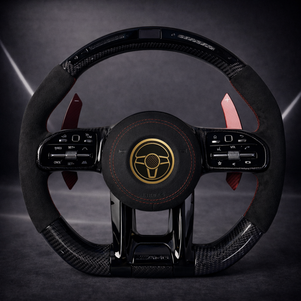 H&S Performances LED Carbon/Alcantara Lenkrad für Mercedes-Benz AMG