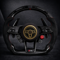 H&S Performances Lenkrad – für Audi – Carbon & Alcantara Edition mit LED-Anzeige & R8-Tasten
