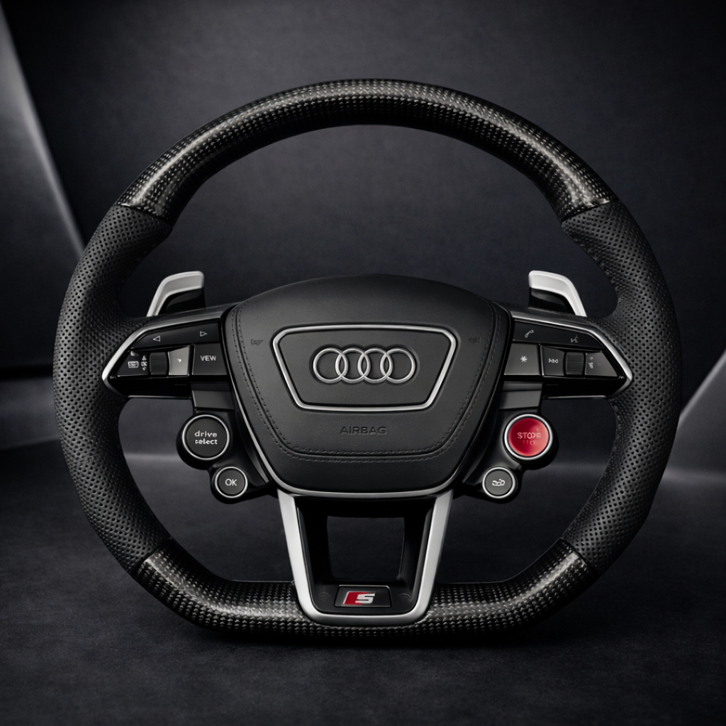 H&S Performances Lenkrad – für Audi – Carbon Edition mit R8-Tasten