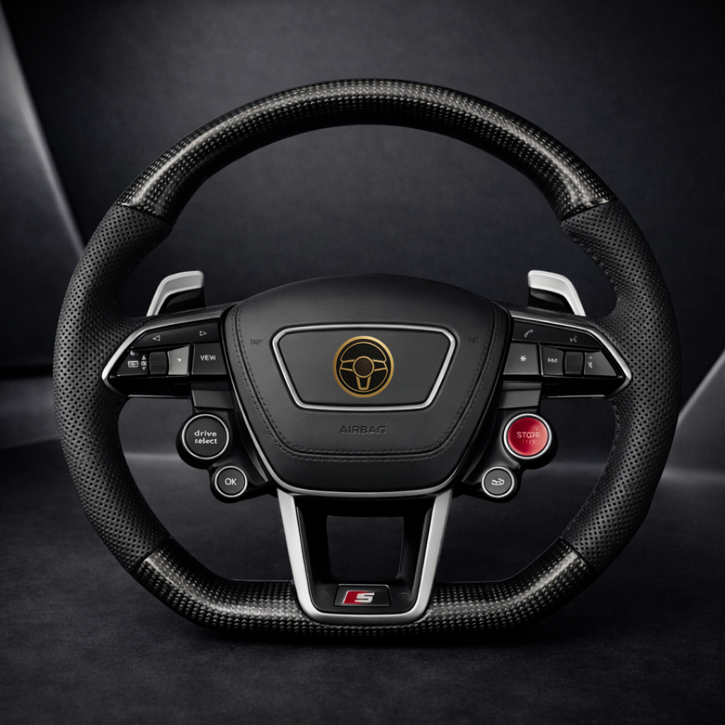 H&S Performances Lenkrad – für Audi – Carbon Edition mit R8-Tasten