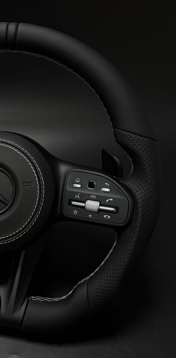 H&S Performances Leder Lenkrad für Mercedes-Benz AMG