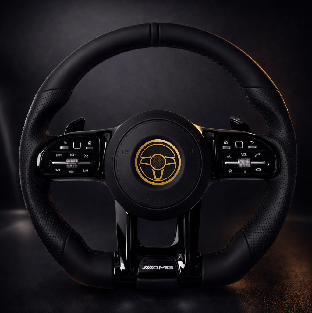 H&S Performances Leder Lenkrad für Mercedes-Benz AMG