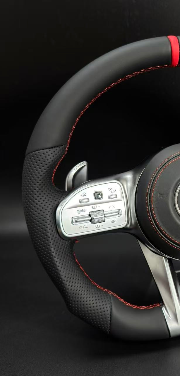H&S Performances Leder Lenkrad für Mercedes-Benz AMG