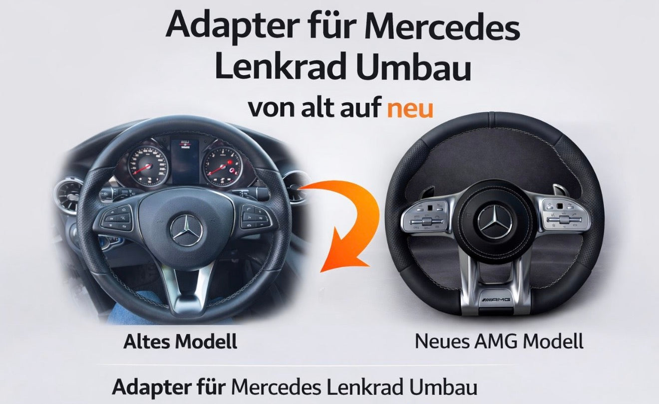 Adapter für Mercedes Lenkrad-Umbau – von Alt auf Neu