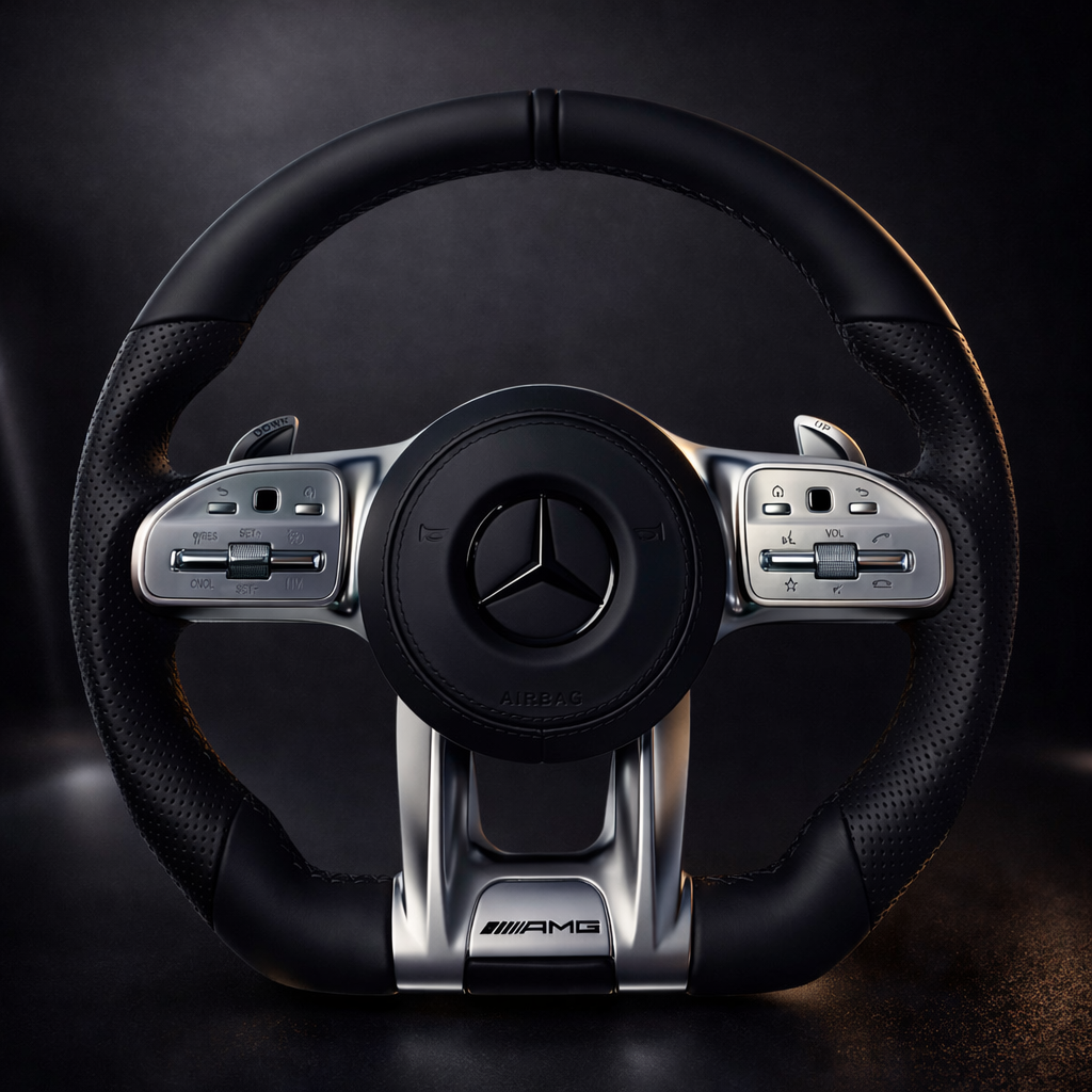 H&S Performances Leder Lenkrad für Mercedes-Benz AMG