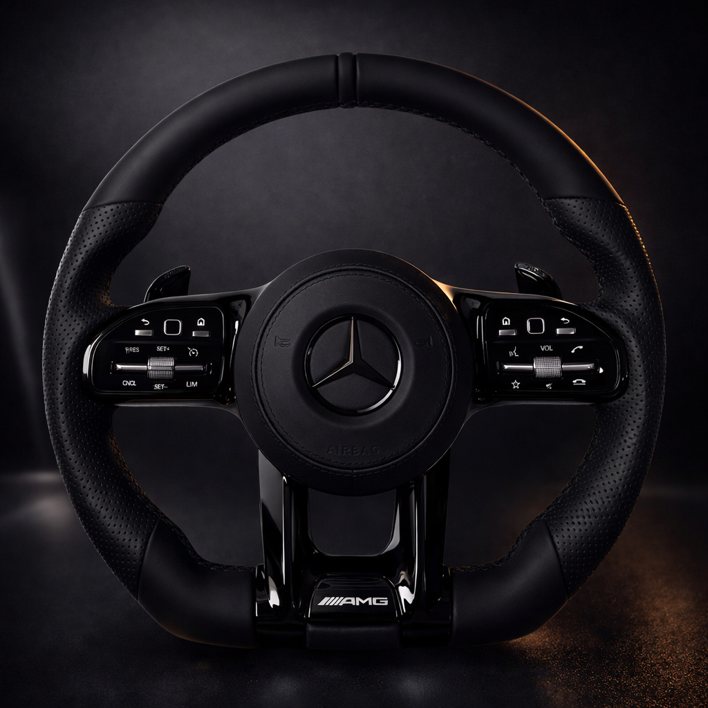 H&S Performances Leder Lenkrad für Mercedes-Benz AMG