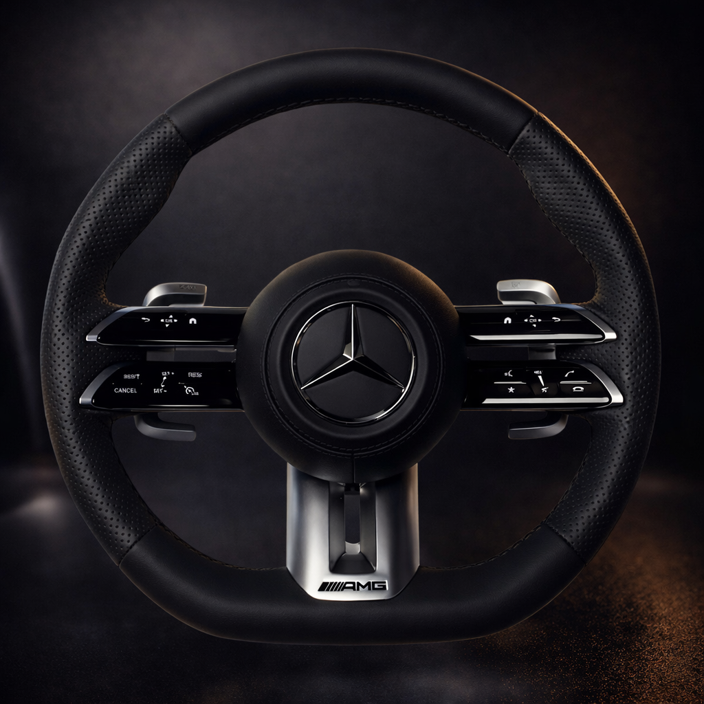 H&S Performances Leder Lenkrad für Mercedes-Benz AMG