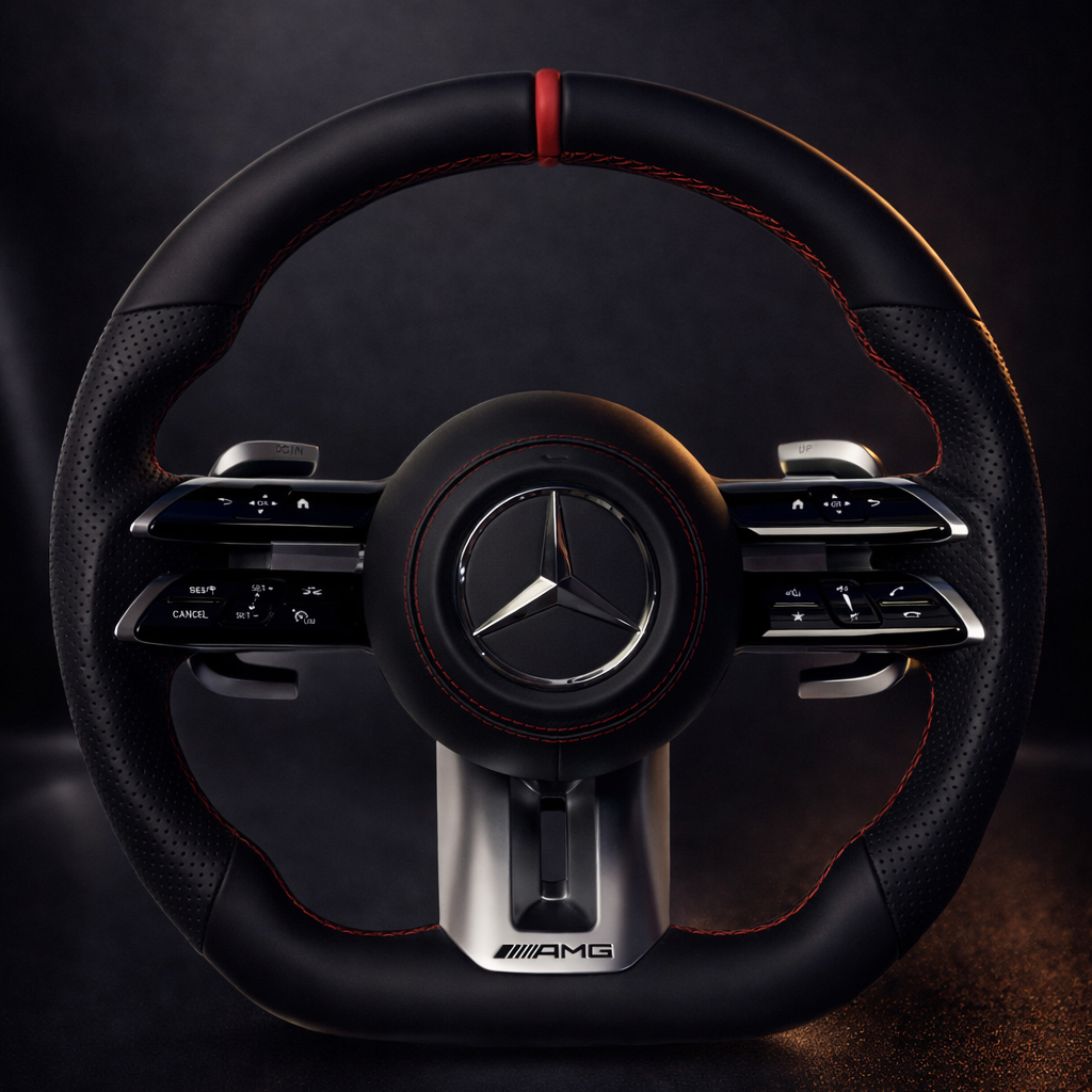 H&S Performances Leder Lenkrad für Mercedes-Benz AMG